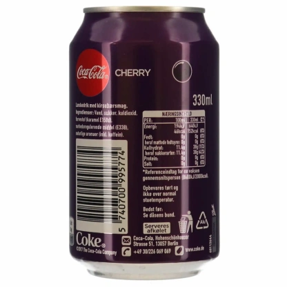 Coca Cola Cherry 24x330ml Can CCEP – Image 2