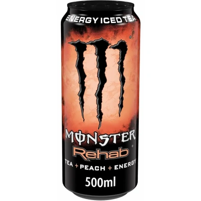 Monster Energy Rehab Iced Tea Peach 12x500ml Can CCEP